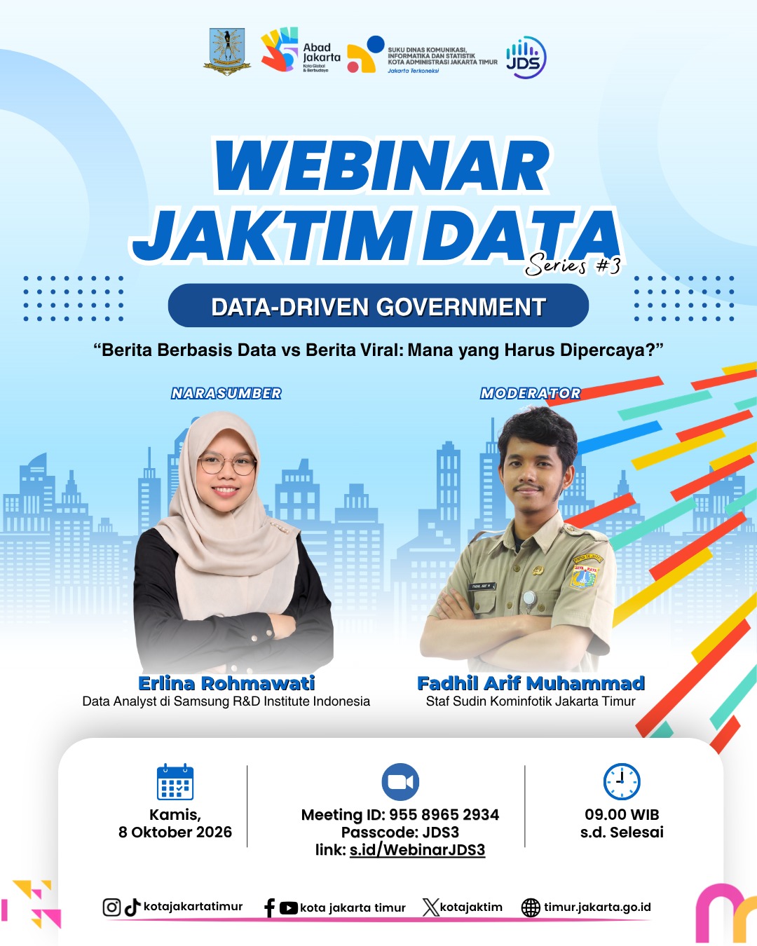 Webinar Jaktim Data Series #3 - Tema: Data vs Viral